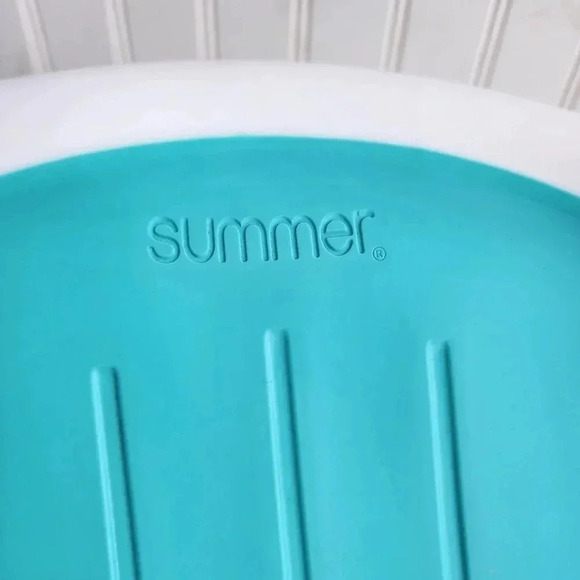 Summer Clean Rinse Baby Bather Bath Tub Infant Support Bathtime Newborn Aqua - Picture 3 of 16